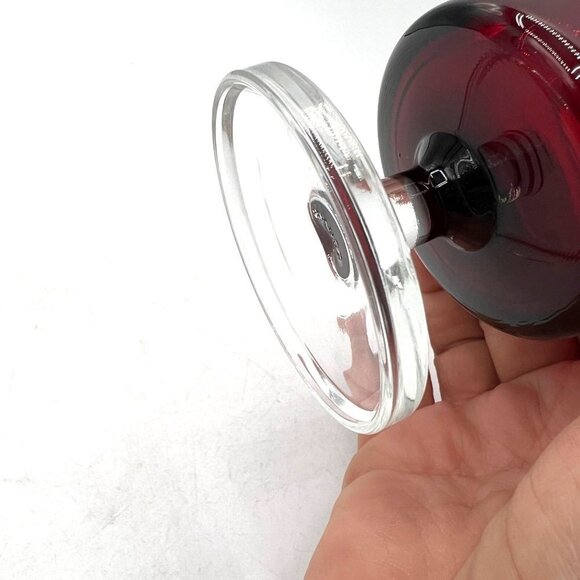 Arcoroc France Wine Glass Ruby Red Clear Stemmed -Great - Picture 3 of 10